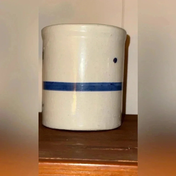 Vintage Wesson Oil crock kitchen utensil storage holder stoneware - Picture 9 of 16